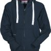 Navy blauw hoodie met rits