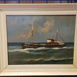 Schilderij schip op zee