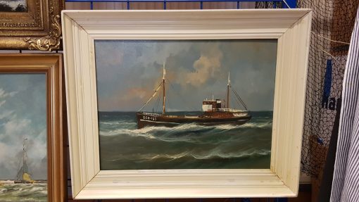 Schilderij schip op zee