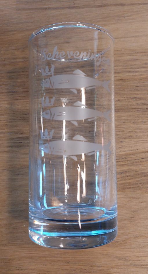 longdrink glas Scheveningen vrouwtje + wapen / logo - Uw Winkeltje