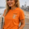 Oranje Scheveningen Tshirt met borstlogo