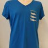 Scheveningen Tshirt met borstlogo royal blauw