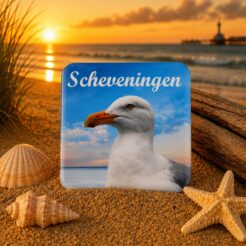 Koelkastmagneet scheveningen zeemeeuw