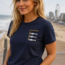Scheveningen T‑shirt met borstlogo